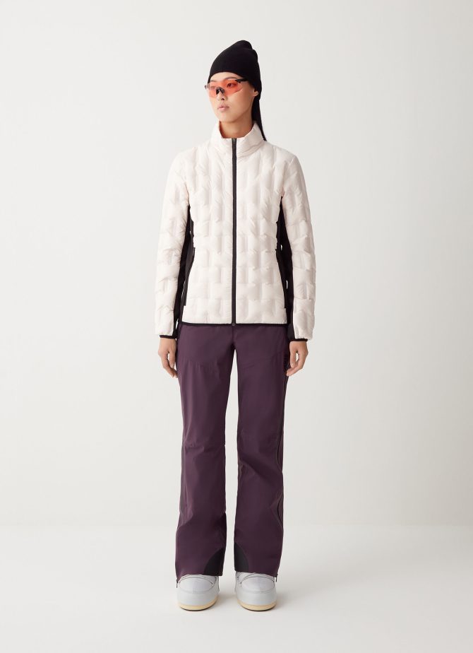 Down jacket with zipped pockets