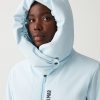 Stretch ski jacket with hood-collar