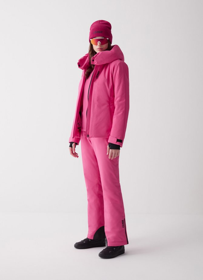 Stretch ski jacket with hood-collar