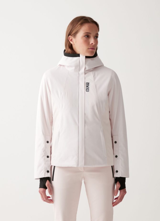 Partially heat-sealed ski jacket