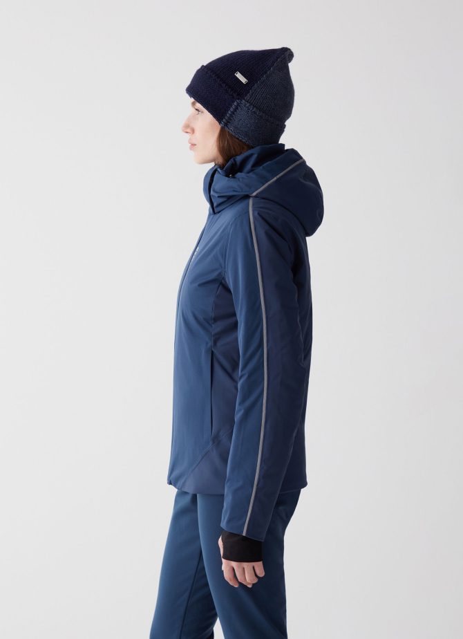 Ski jacket with hood and silver profile - Image 3