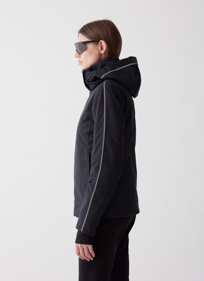 Ski jacket with hood and silver profile - Image 3