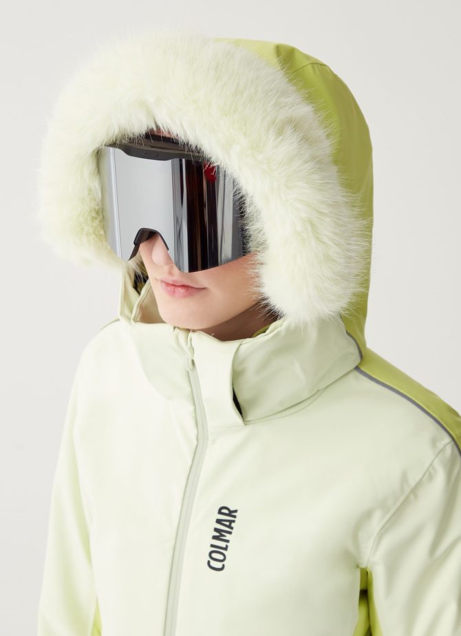 Two-tone ski jacket with hood - Image 3