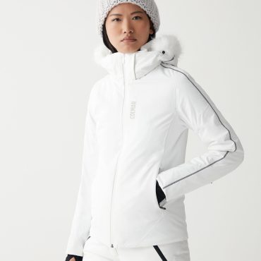 Tonal ski jacket with hood