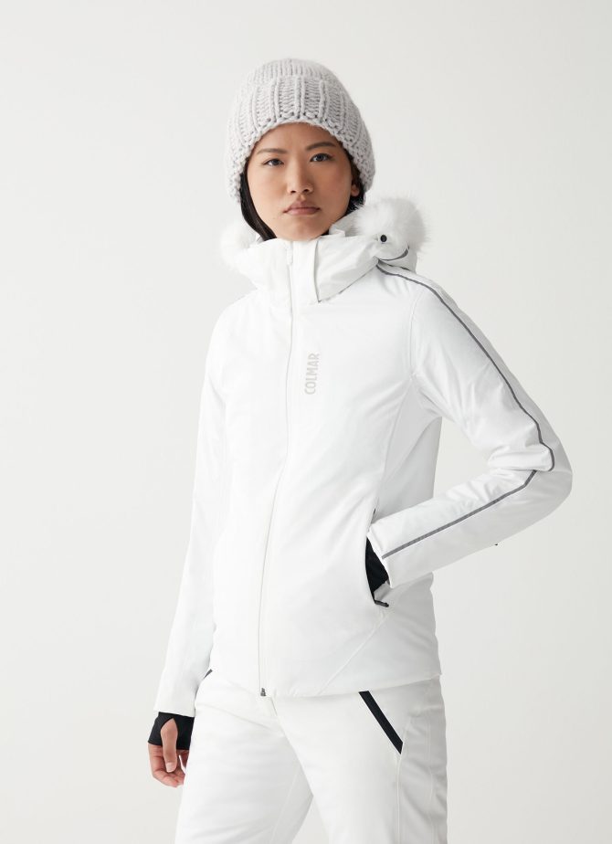 Tonal ski jacket with hood