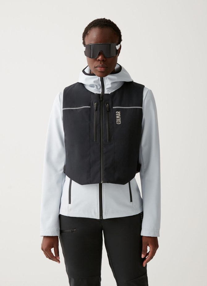 Stretch fabric gilet with chest pocket - Image 2