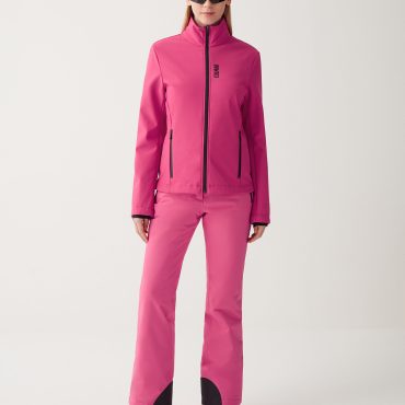 Full zip jacket in stretch softshell