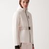 Stretch ski jacket with elasticated waistband