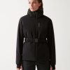 Stretch ski jacket with elasticated waistband