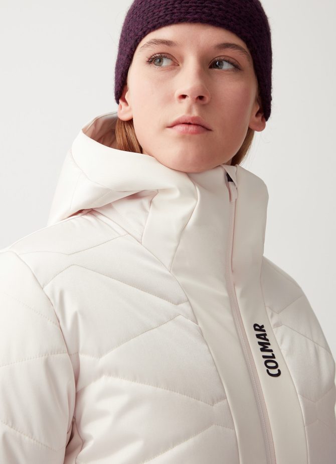 Satin ski jacket with fixed hood - Image 2