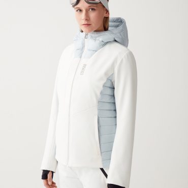 Softshell ski jacket with ripstop inserts