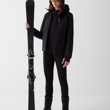 Softshell ski jacket with ripstop inserts