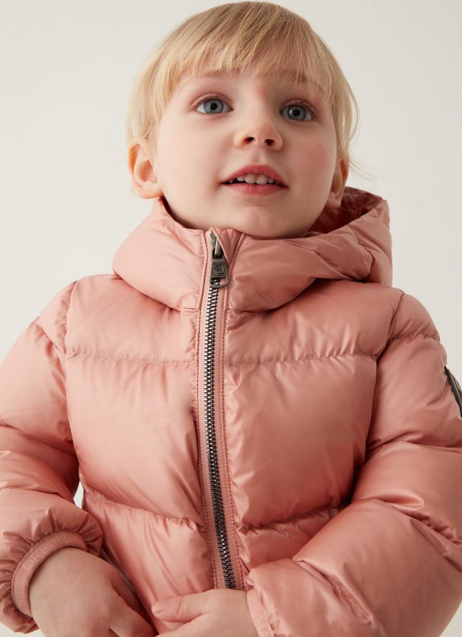 Unisex down jacket with hood 6 - 36 months - Image 2