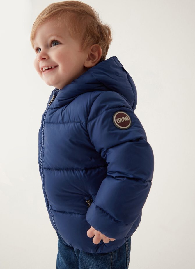Unisex down jacket with hood 6 - 36 months - Image 2