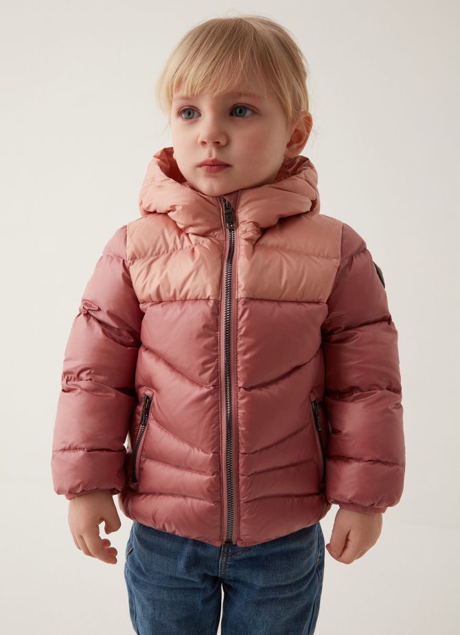 Unisex down jacket with hood 6 - 36 months - Image 3