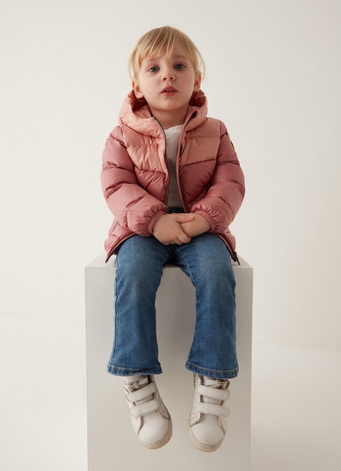 Unisex down jacket with hood 6 - 36 months - Image 2
