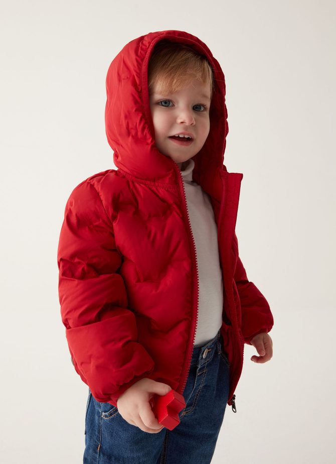 Boy’s stretch fabric down jacket (6-36 months) - Image 3