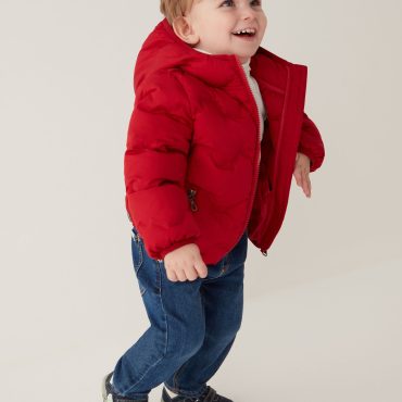 Boy’s stretch fabric down jacket (6-36 months)
