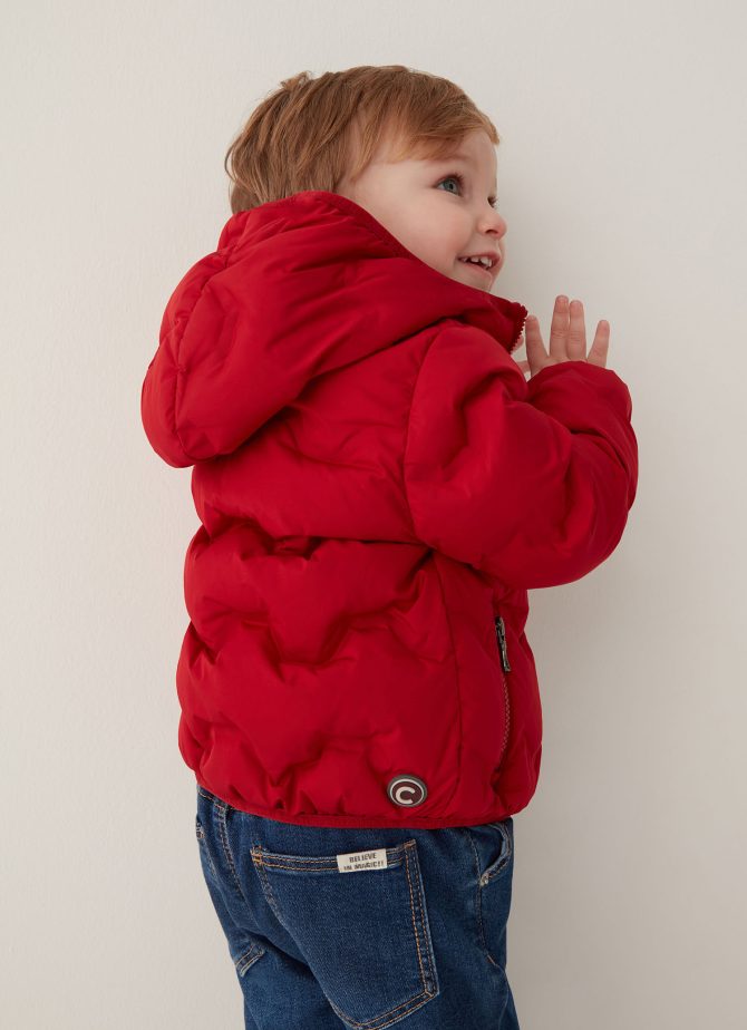Boy’s stretch fabric down jacket (6-36 months) - Image 2