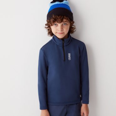 Stretch fleece half-zip ski sweatshirt