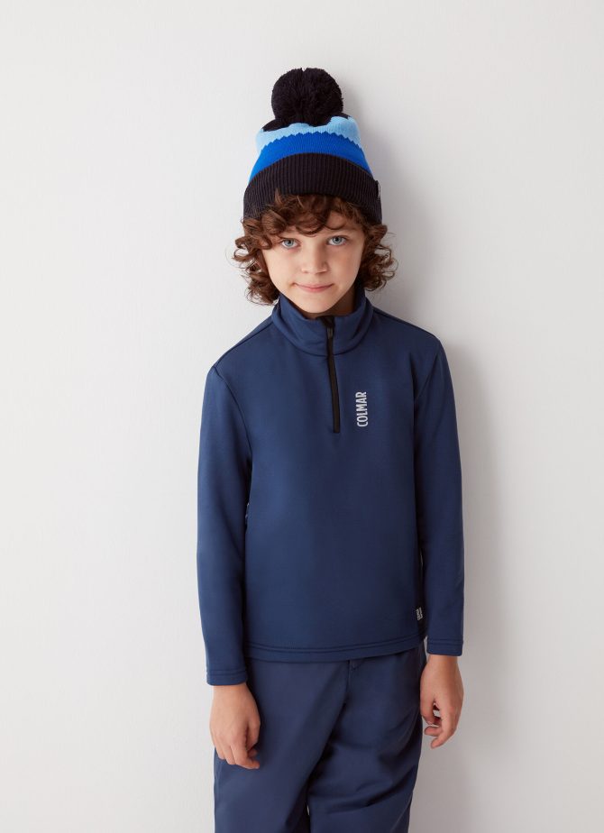 Stretch fleece half-zip ski sweatshirt