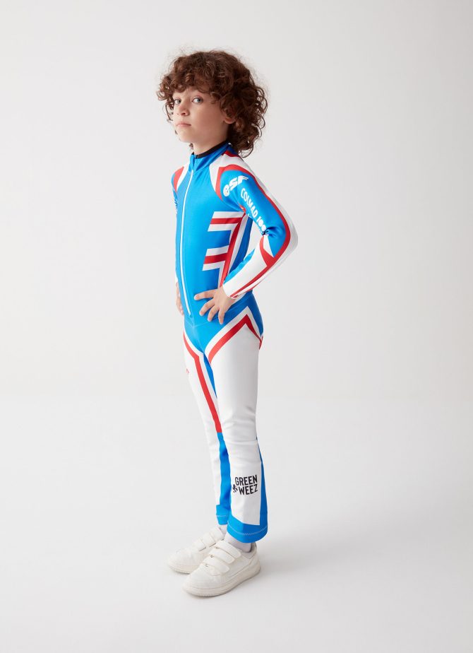 French unisex junior team ski suit - Image 5
