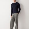 Round-neck wool and cashmere pullover - Image 3