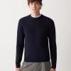 Round-neck wool and cashmere pullover