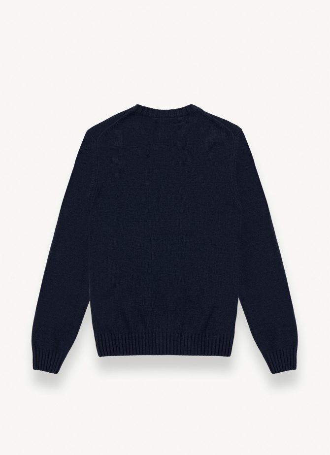 Round-neck wool and cashmere pullover - Image 5