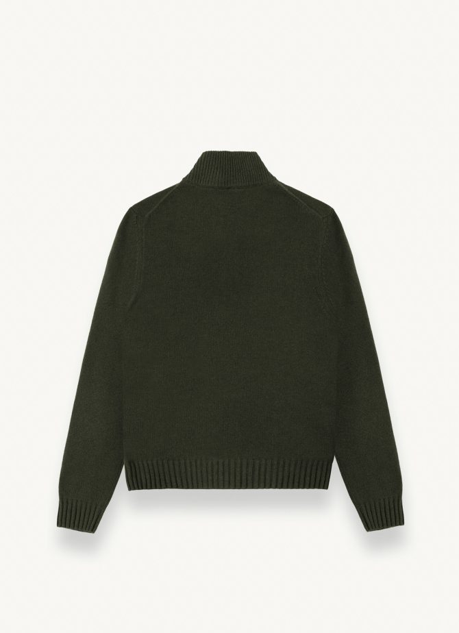 Wool and cashmere half-zip polo-neck - Image 5