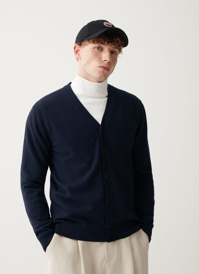 Wool and cashmere V-neck cardigan - Image 3