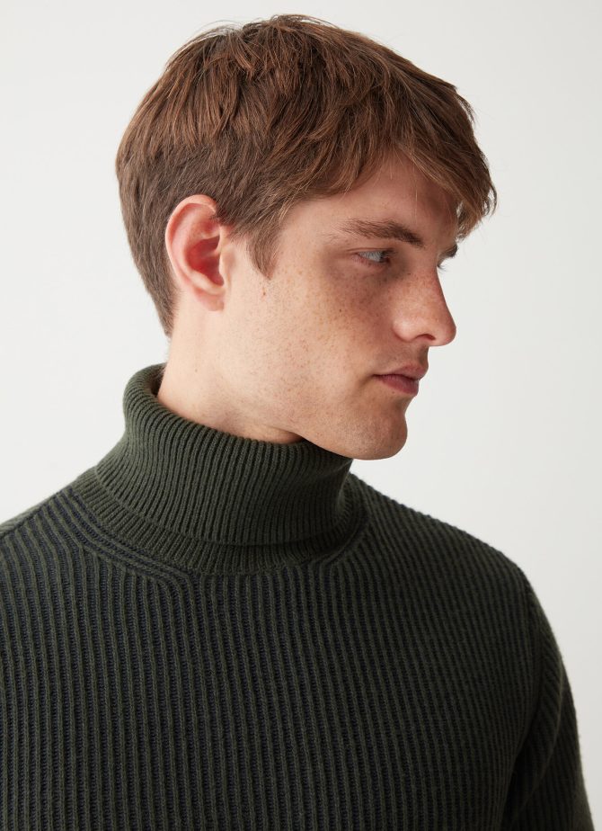 Wool and cashmere polo-neck pullover - Image 3