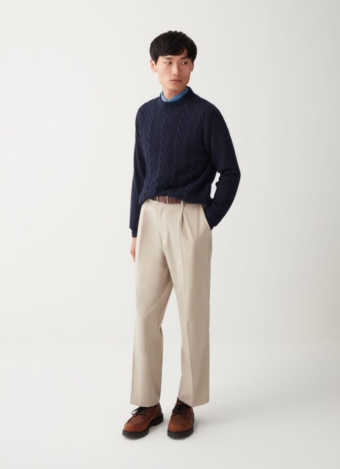 Crew-neck cable-knit pullover - Image 3