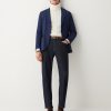 Polo-neck cable-knit pullover