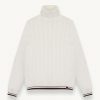 Polo-neck cable-knit pullover - Image 4