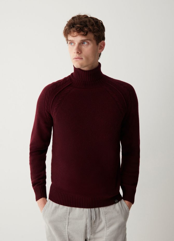 Cashmere-blend polo-neck pullover - Image 2