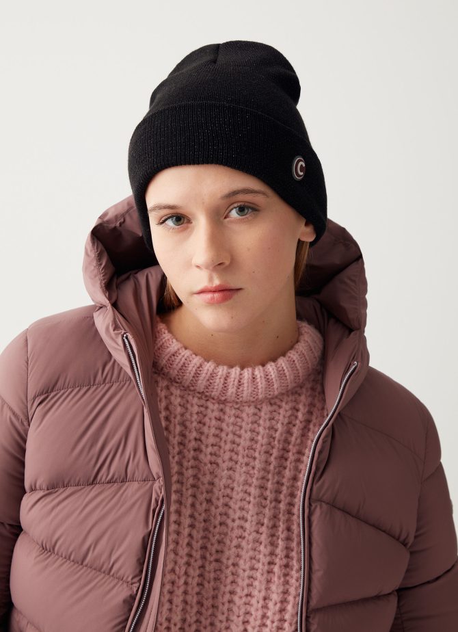 Women’s hat in polyester with lurex threads