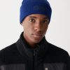 Stockinette stitch hat with turn-up