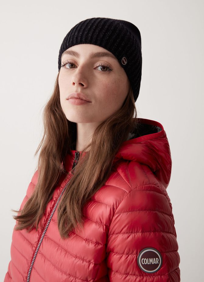 Women's wool hat with lurex thread