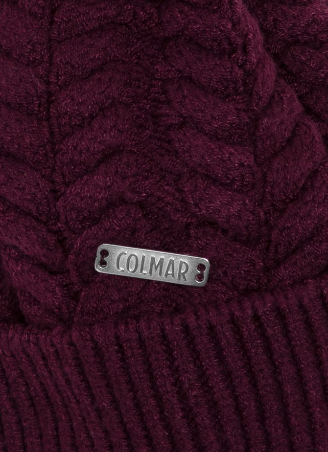 Viscose blend hat with pompom - Image 4