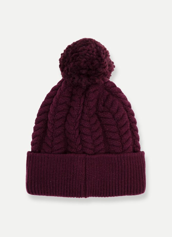 Viscose blend hat with pompom - Image 3