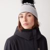 Jacquard hat with fleece lining