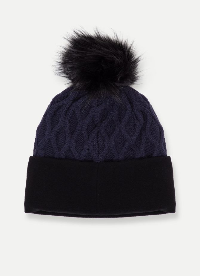 Viscose blend hat with pom pom - Image 2