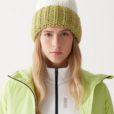 Wool blend hat with turn-up