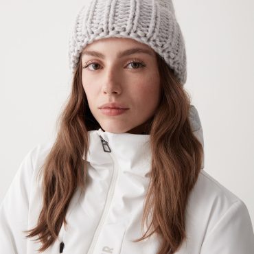 Wool blend hat with turn-up