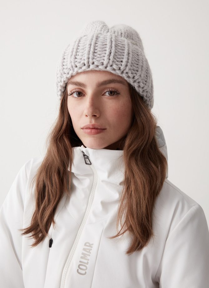Wool blend hat with turn-up
