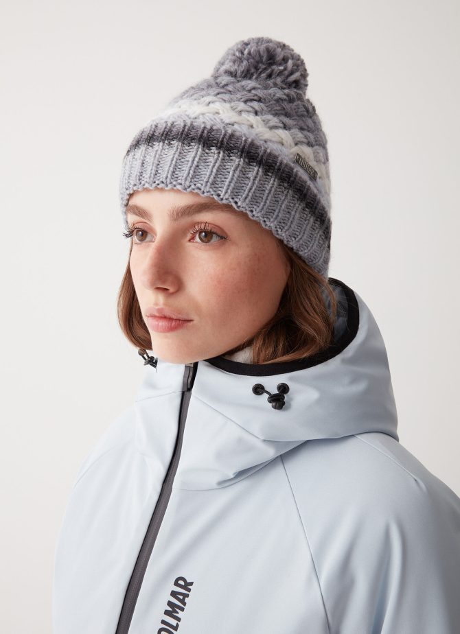 Hat with dip-dye print