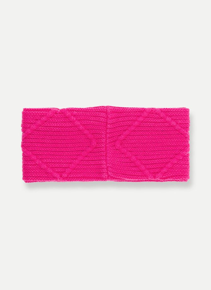 Wide headband with diamond knit - Image 3