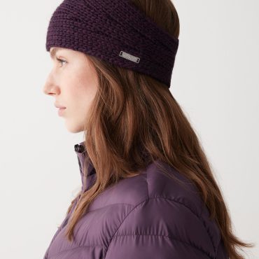 Wool-blend contoured headband