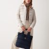Quilted and padded shopper bag